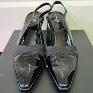Easy Spirit Patent Leather Sling Back